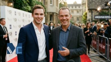 Nicholas Hoult with his older brother James Hoult at an event (AI-generated illustrative image).