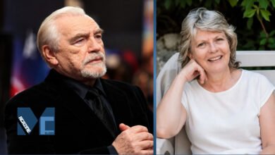 British actor Brian Cox alongside his first wife, actress Caroline Burt