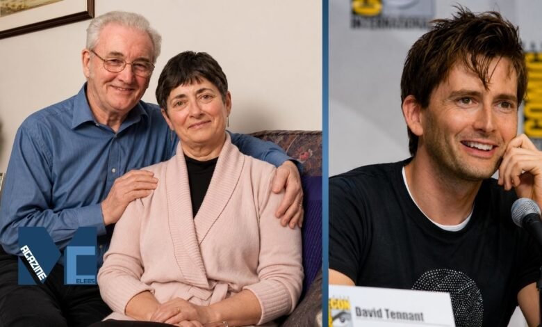 Actor David Tennant with his parents, Sandy McDonald and Essdale Helen McDonald