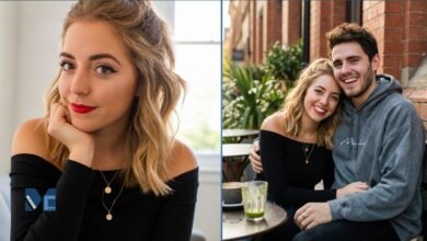 Emma Poppy Deyes posing with her younger brother, YouTube creator Alfie Deyes.