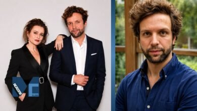 Rye Dag Holmboe with Helena Bonham Carter at a public event in London in 2026