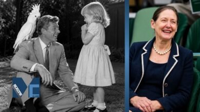 Susan Attenborough as a child with Sir David Attenborough and a recent portrait image