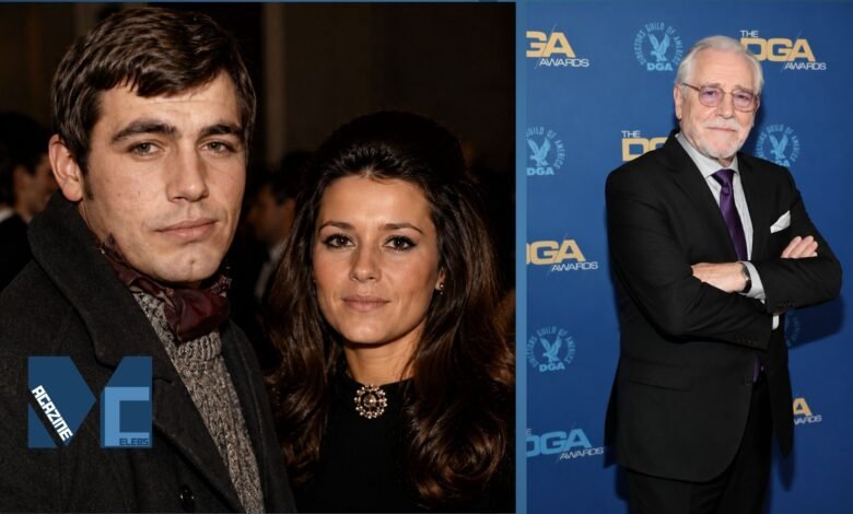 Young Brian Cox with his first wife Lilian Monroe-Carr in 1966, alongside a recent photo of the actor at the DGA Awards.